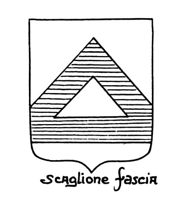Imagen del término heráldico: Scaglione fascia